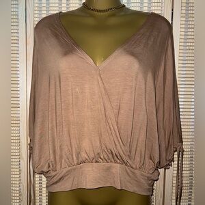 Caramel V cut blouse